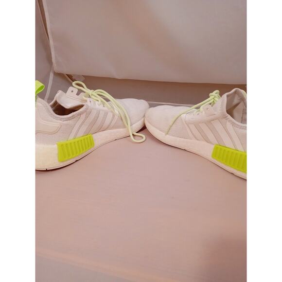 Adidas NMD R1 J White/Signal Green GX5686 Women Size 6 - Picture 7 of 11